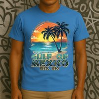 Vintage Beach Gulf Of Mexico Estd 1550 T-Shirt