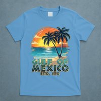 Vintage Beach Gulf Of Mexico Estd 1550 T-Shirt