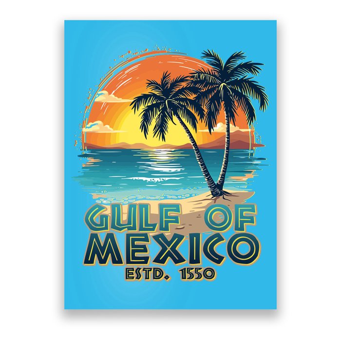 Vintage Beach Gulf Of Mexico Estd 1550 Poster