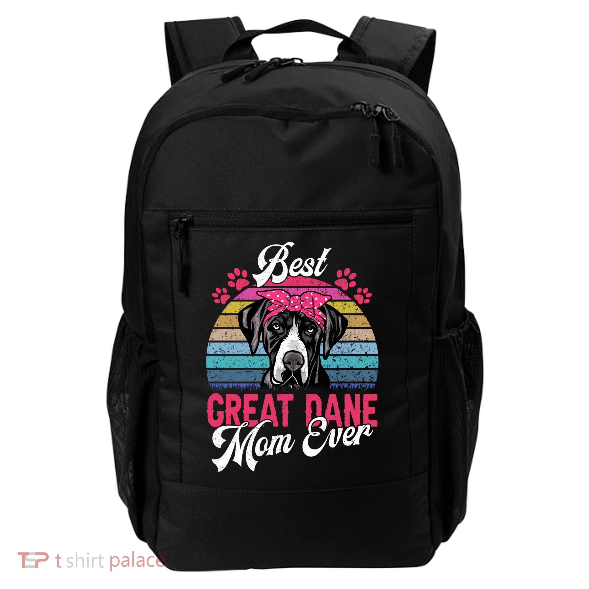Vintage Best Great Dane Mom Ever Funny Gift Backpack