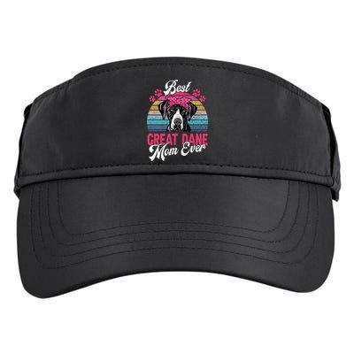 Vintage Best Great Dane Mom Ever Funny Gift Adult Drive Performance Visor