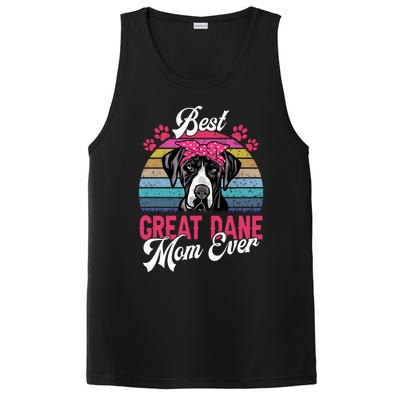 Vintage Best Great Dane Mom Ever Funny Gift PosiCharge Competitor Tank