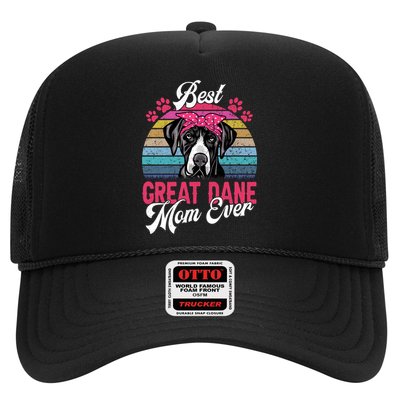 Vintage Best Great Dane Mom Ever Funny Gift Trucker Hat