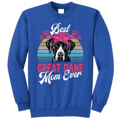 Vintage Best Great Dane Mom Ever Funny Gift Sweatshirt