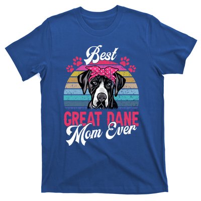 Vintage Best Great Dane Mom Ever Funny Gift T-Shirt