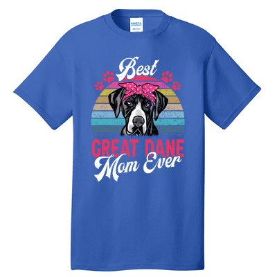 Vintage Best Great Dane Mom Ever Funny Gift Tall T-Shirt