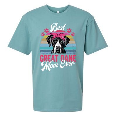 Vintage Best Great Dane Mom Ever Funny Gift Sueded Cloud Jersey T-Shirt