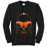 Vintage Boho Garden Moon Moth Sweatshirt