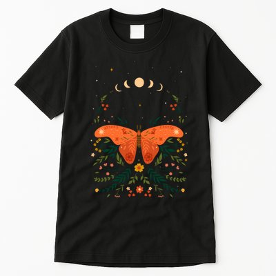 Vintage Boho Garden Moon Moth Tall T-Shirt