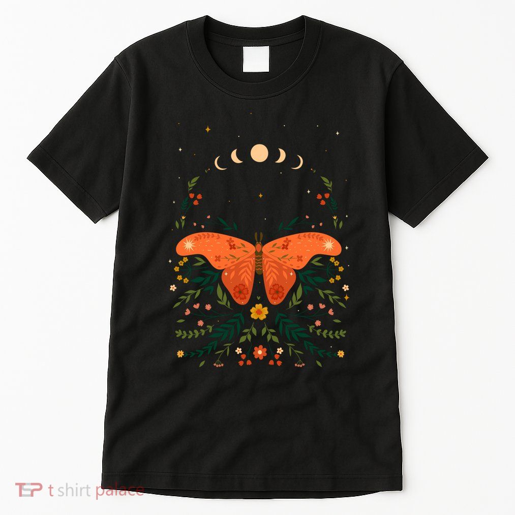 Vintage Boho Garden Moon Moth Tall T-Shirt