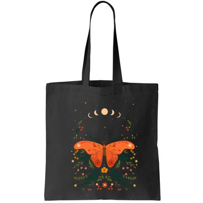 Vintage Boho Garden Moon Moth Bag