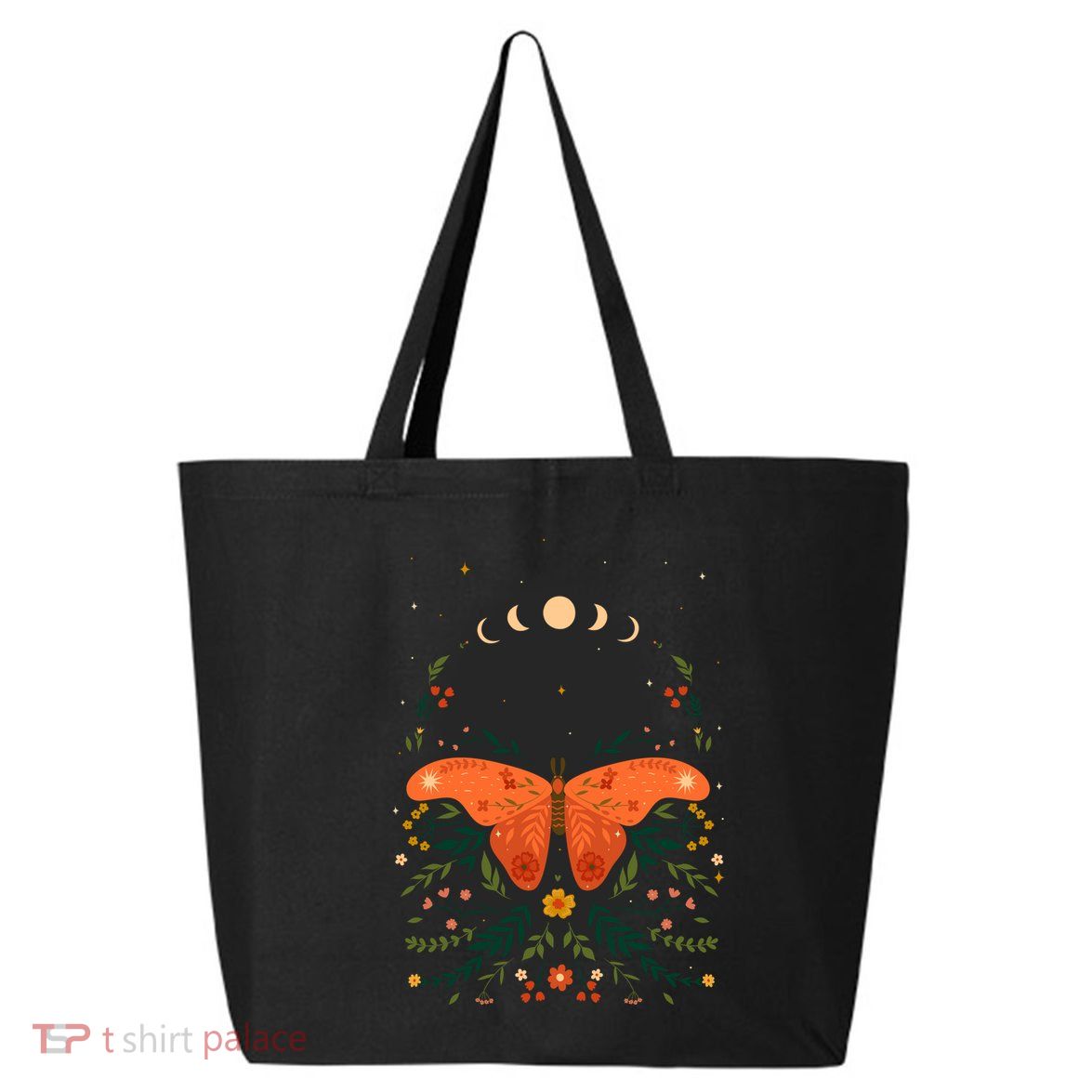 Vintage Boho Garden Moon Moth 25L Jumbo Tote