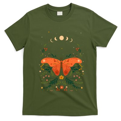 Vintage Boho Garden Moon Moth T-Shirt