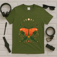 Vintage Boho Garden Moon Moth T-Shirt