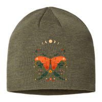 Vintage Boho Garden Moon Moth Sustainable Beanie