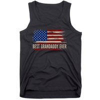 Vintage Best Grandaddy Ever American Flag FatherS Day Gift Tank Top