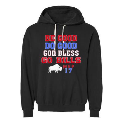 Vintage Be Good Do Good God Bless Go Bill Garment-Dyed Fleece Hoodie