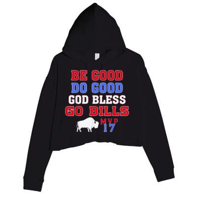 Vintage Be Good Do Good God Bless Go Bill Crop Fleece Hoodie