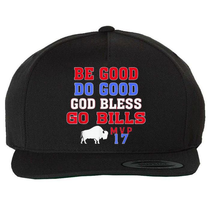 Vintage Be Good Do Good God Bless Go Bill Wool Snapback Cap