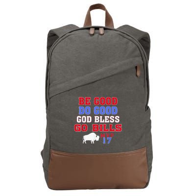Vintage Be Good Do Good God Bless Go Bill Cotton Canvas Backpack
