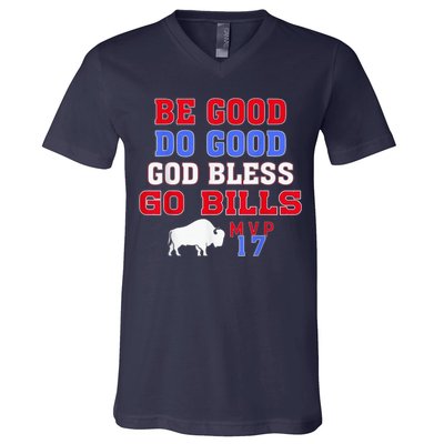Vintage Be Good Do Good God Bless Go Bill V-Neck T-Shirt