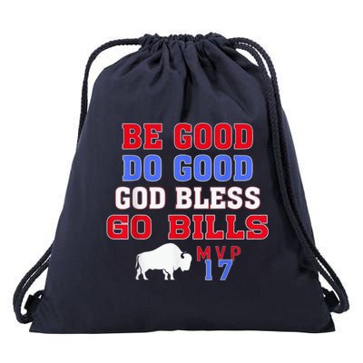 Vintage Be Good Do Good God Bless Go Bill Drawstring Bag