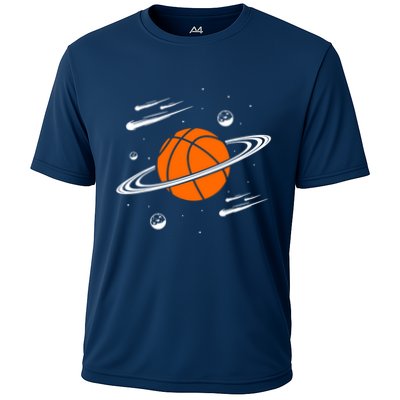 Vintage Basketball Graphic Design Cool Basketball Performance Shirt