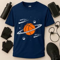 Vintage Basketball Graphic Design Cool Basketball Performance Shirt