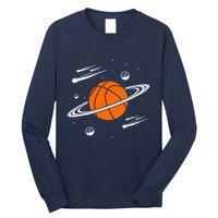 Vintage Basketball Graphic Design Cool Basketball Long Sleeve Shirt