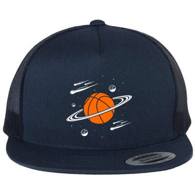 Vintage Basketball Graphic Design Cool Basketball Flatbill Hat