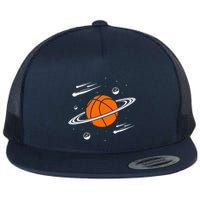Vintage Basketball Graphic Design Cool Basketball Flatbill Hat