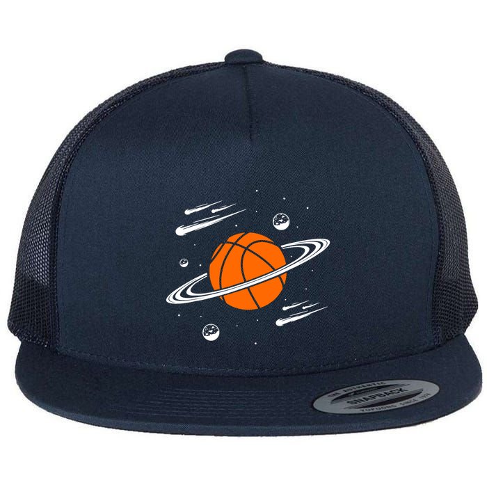 Vintage Basketball Graphic Design Cool Basketball Flatbill Hat