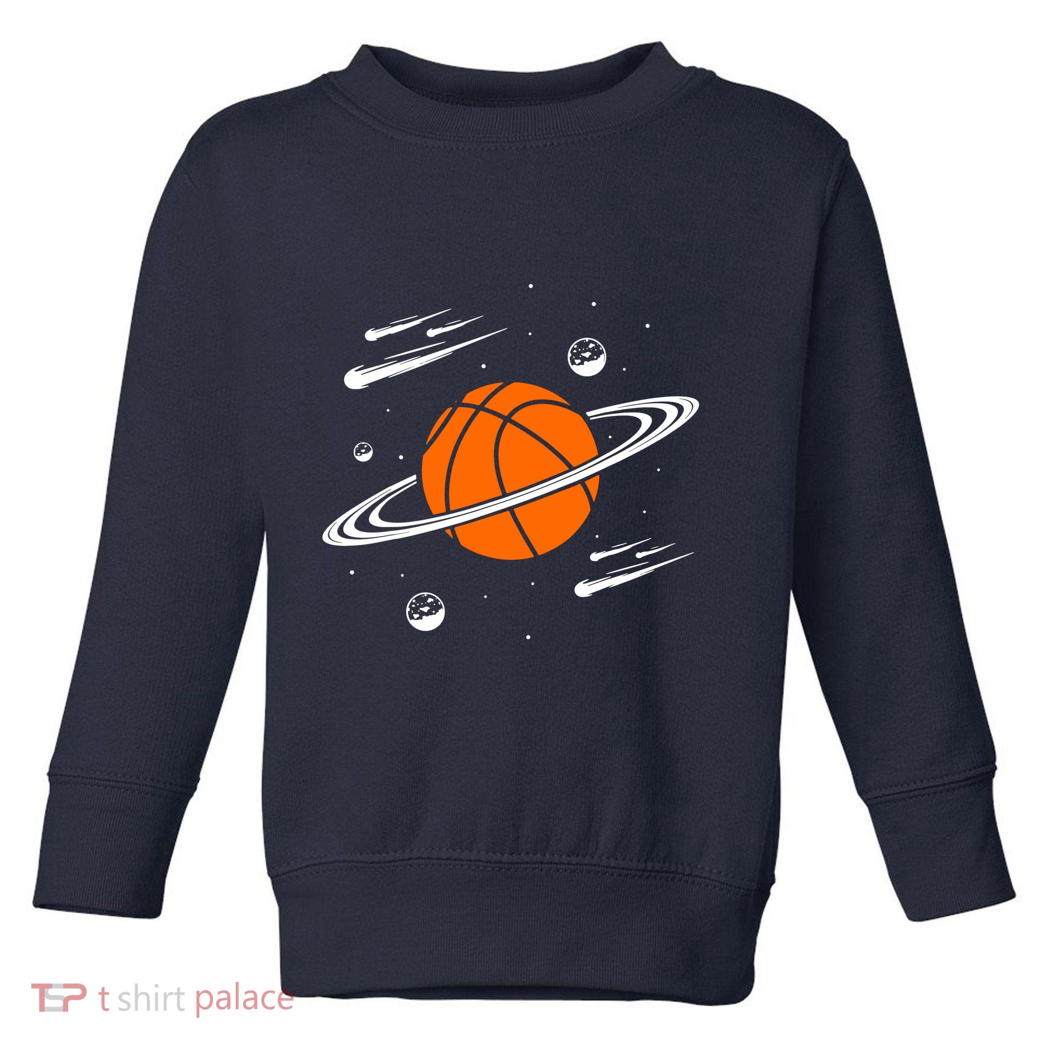 Vintage Basketball Graphic Design Cool Basketball Toddler Sweatshirt