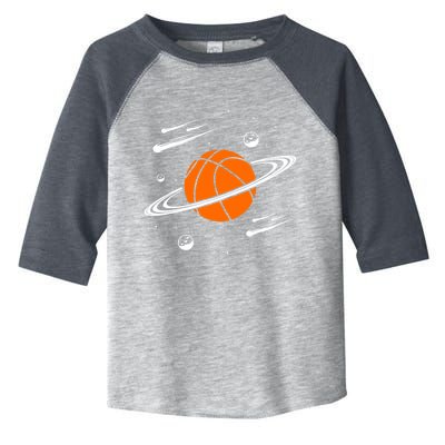 Vintage Basketball Graphic Design Cool Basketball Toddler Fine Jersey T-Shirt