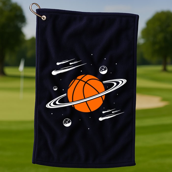 Vintage Basketball Graphic Design Cool Basketball Golf Towel