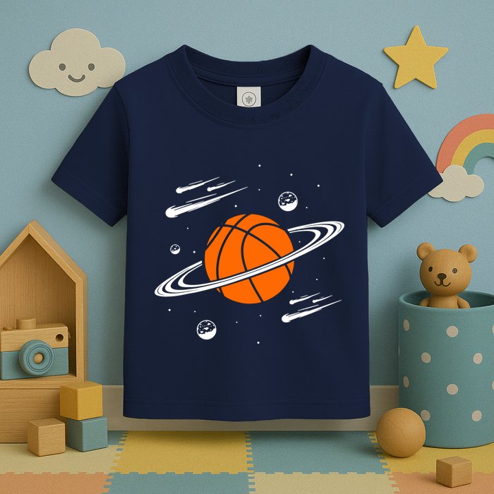 Vintage Basketball Graphic Design Cool Basketball Toddler T-Shirt