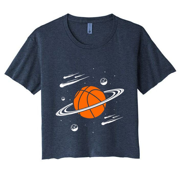 Vintage Basketball Graphic Design Cool Basketball Crop Top