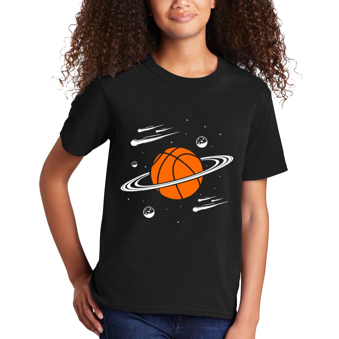 Vintage Basketball Graphic Design Cool Basketball Kids T-Shirt