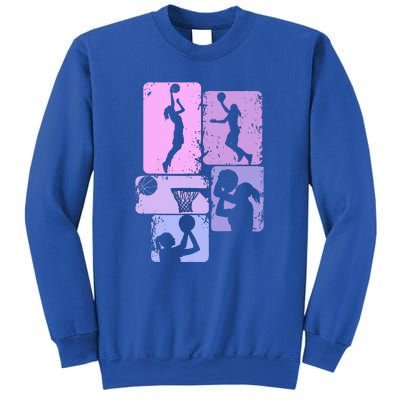 Vintage Basketball Girl Women Sweatshirt