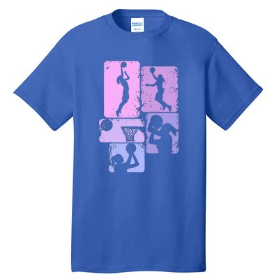 Vintage Basketball Girl Women Tall T-Shirt