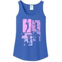 Vintage Basketball Girl Women Ladies Essential Tank