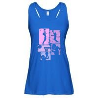 Vintage Basketball Girl Women Ladies Essential Flowy Tank