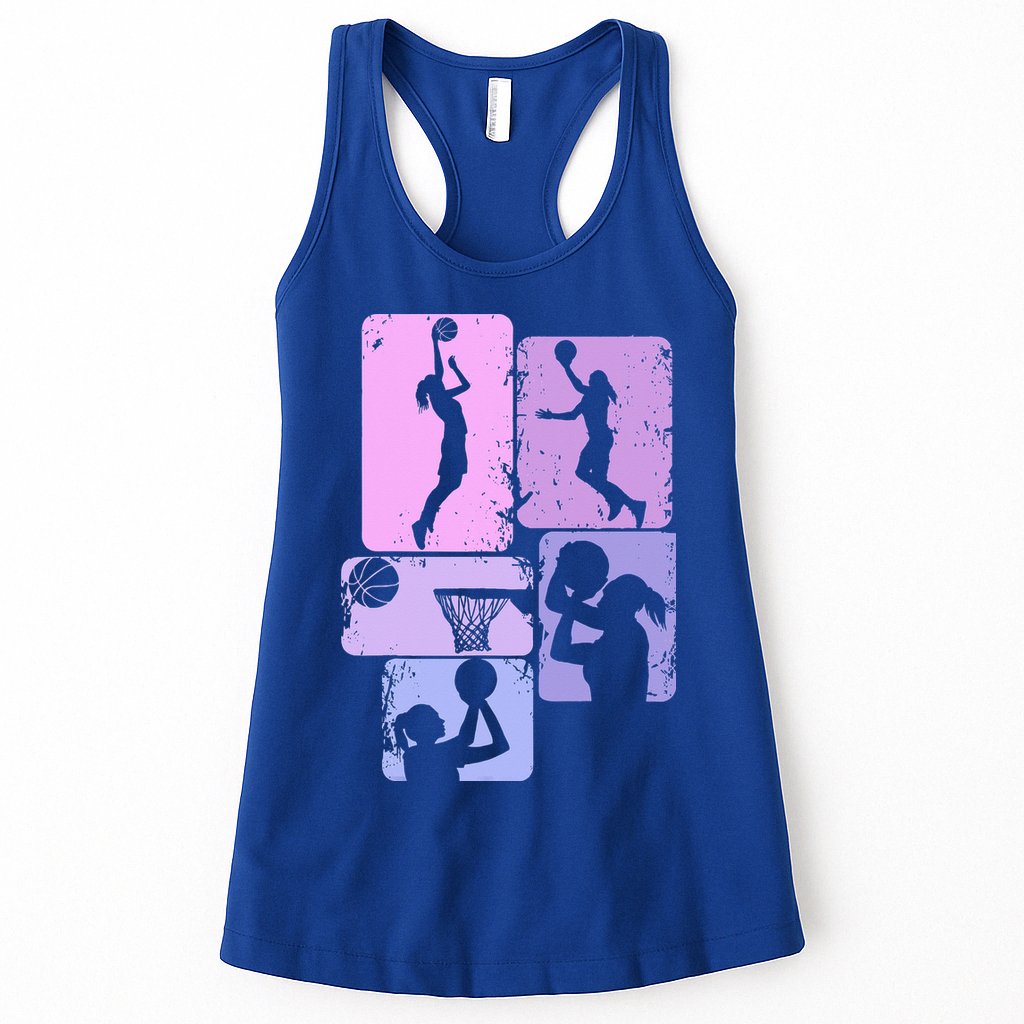 Vintage Basketball Girl Women Womens Tank Top