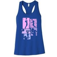 Vintage Basketball Girl Women Women's Racerback Tank