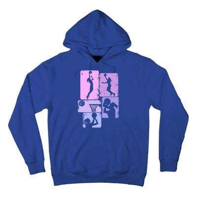 Vintage Basketball Girl Women Tall Hoodie