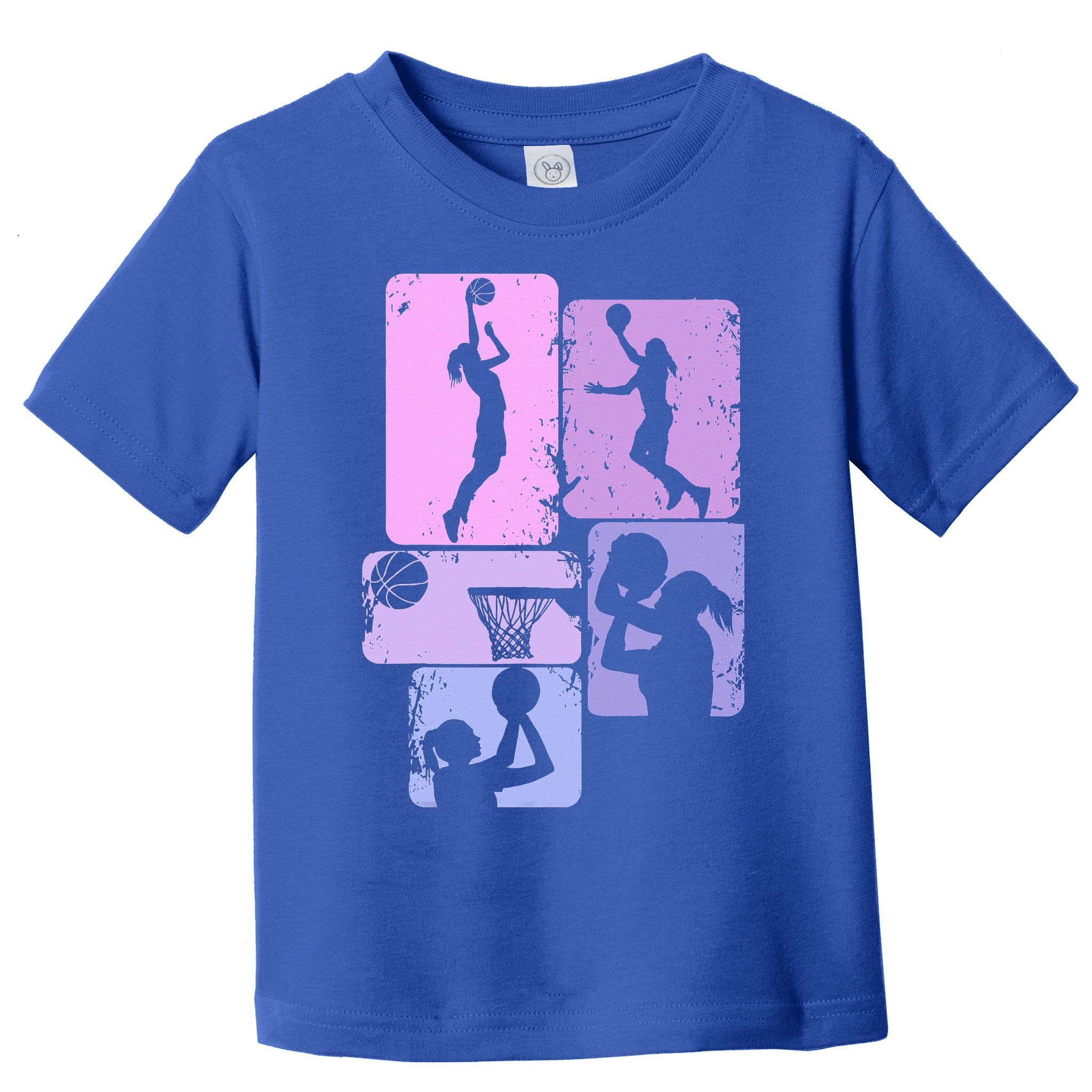Vintage Basketball Girl Women Toddler T-Shirt