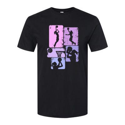 Vintage Basketball Girl Women Softstyle CVC T-Shirt