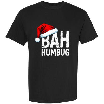 Vintage Bah Humbug Christmas Santa Funny Xmas Party Garment-Dyed Heavyweight T-Shirt