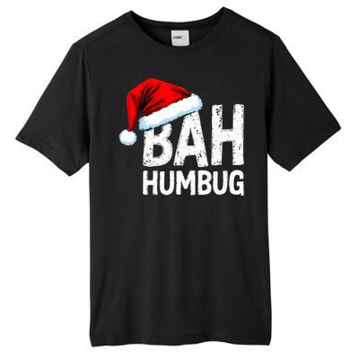 Vintage Bah Humbug Christmas Santa Funny Xmas Party Tall Fusion ChromaSoft Performance T-Shirt