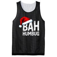 Vintage Bah Humbug Christmas Santa Funny Xmas Party Mesh Reversible Basketball Jersey Tank